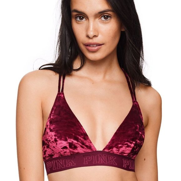 PINK Victoria's Secret Other - PINK VS Velvet Strappy Bralette